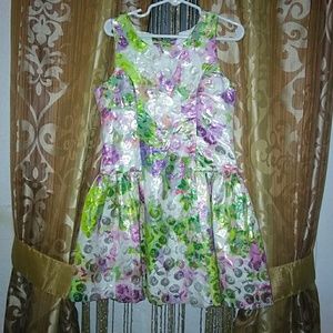 Girls flower pattern dress